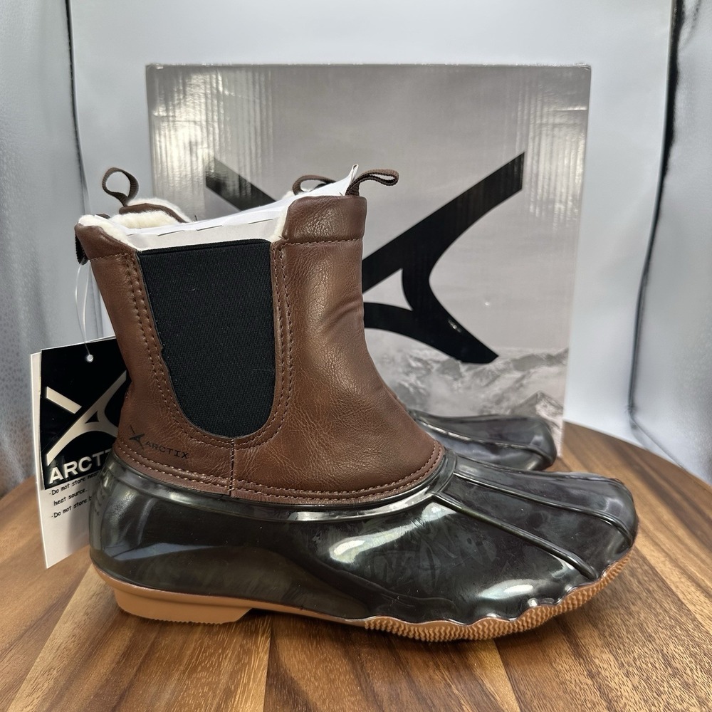 NIB Arctix McKenzie Duck Rain Boots Brown Waterproof Outdoor Muck Women's 6